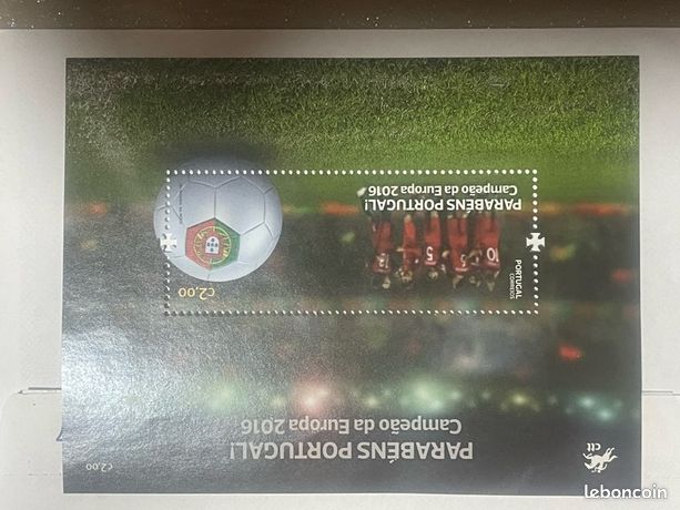 Bloc timbre Portugal Euro 2016 Champion d’Europe CTT