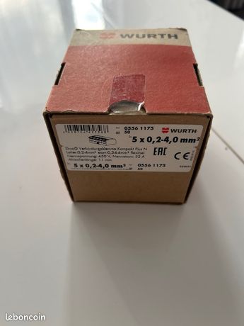 Boîte 50 wago wurth 5 entrées