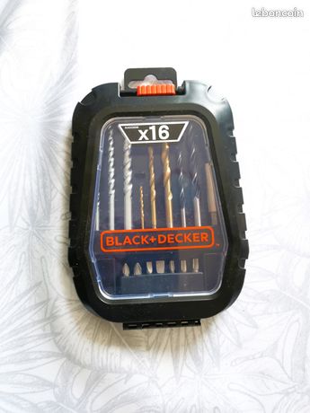 Boîte de 16 mèches et embouts Black & Decker neuve