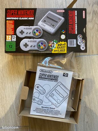 Boîte emballage vide Nintendo super Nintendo Classic mini