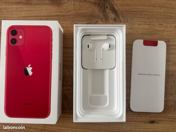 Boîte iPhone 11 + notice + écouteurs sans téléphone