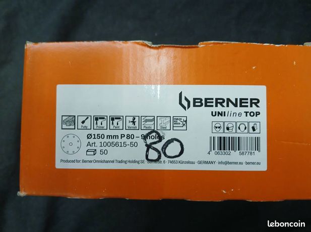 Boîte papier à ponçer pour orbital 80