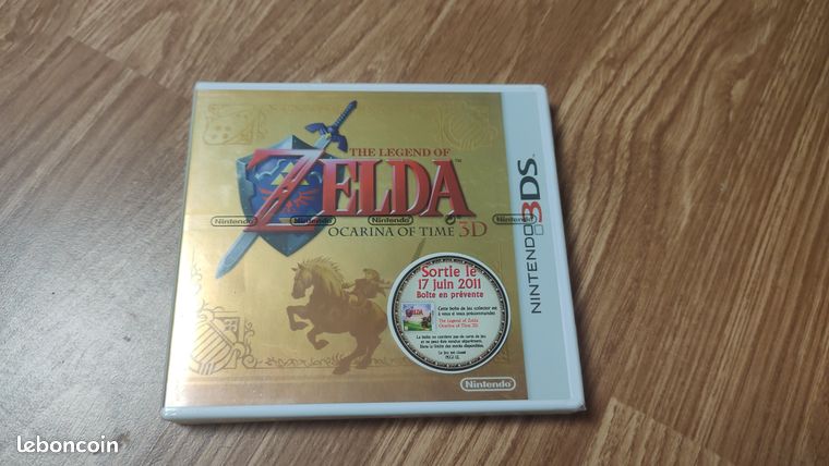 Boite précommande Zelda ocarina of time 3D