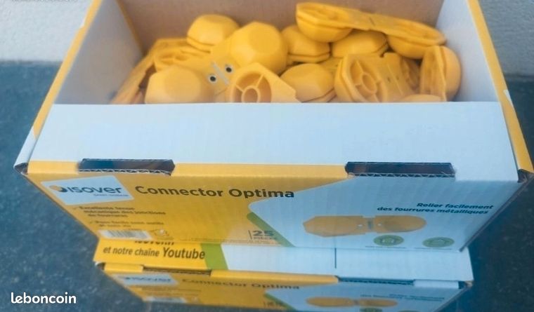Boites de 25 connector optima isover neufsPrix ferme45 la boîteDisponible 3 boites