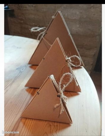 Boîtes kraft marché de Noël cadeau