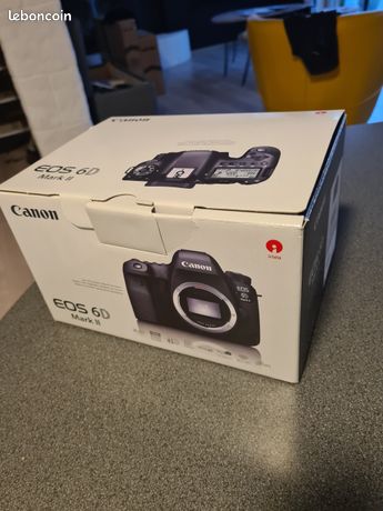 Boitier Canon 6 D Mark II Grip Canon et objectif