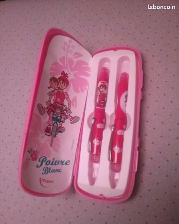 Boîtier stylo rose Poivre blanc
