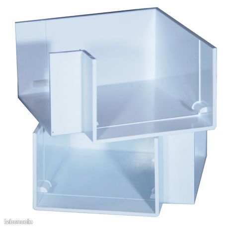 Boîtiers électriques encastrés blancs 2 pièces