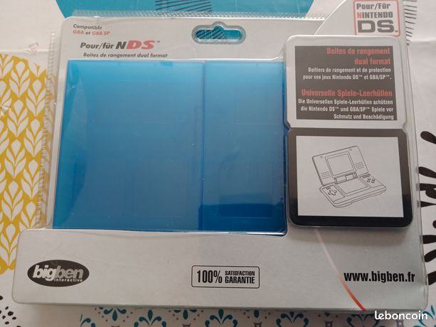 Boitiers pour jeux Nintendo DS et Game Boy Advance