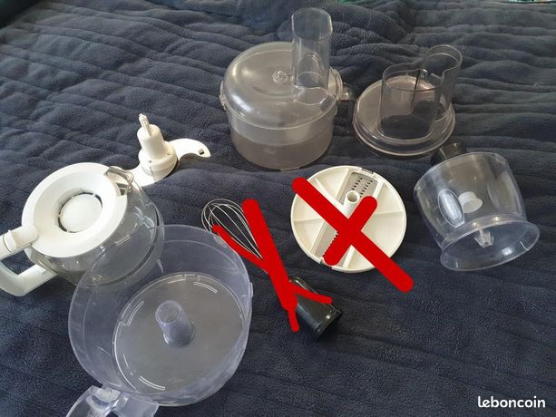 Bols et divers accessoires de rechange pour outils de cuisine et robots multifonctions