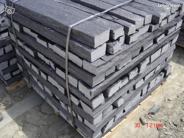 Bordures en schiste noir