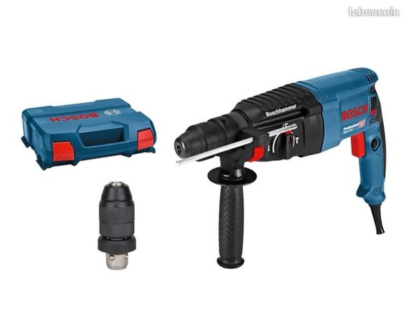 Bosch Professional perforateur GBH 2-26 F puissance 830 W mandrin interchangeable SDS plus poignée auxiliaire butée de profondeur chiffon mandrin à changement rapide coffret de transport
