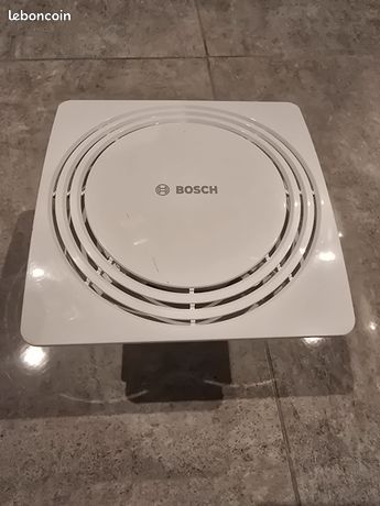 Bosch Ventilateur Silencieux de Salle de Bain 1900 DH W125 Pour la Salle de Bains et des Toilettes, contre l'Humidité et la Moisissure Avec Capteur d'Humidité et Minuterie Diamètre 125 mm