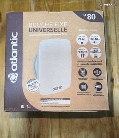 Bouche design Line sanitaire fixe
