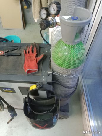 Bouteille ARGON CO2 deux volumes possibles vide ou pleine ou à 50%