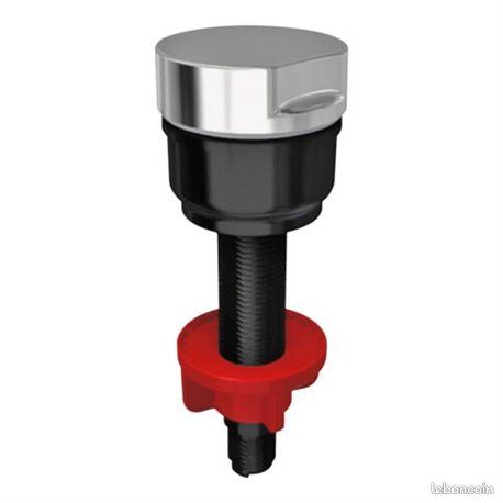 Bouton rotatif rond chrome Ø35 mm 511773 Réf 511773