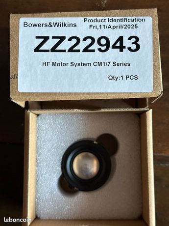 Bowers & Wilkins - Tweeter B&W - Modèle ZZ22943 - CM1 CM5 CM8