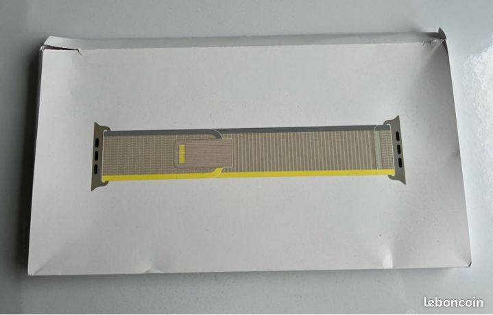 Bracelet Apple Watch 49MM Yellow/Beige Trail Loop Taille S/ M