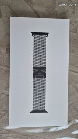 Bracelet Apple Watch Black Titanium Milanese