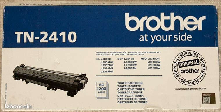 Brother TN2410 Toner d'origine pour imprimante Laser neuve