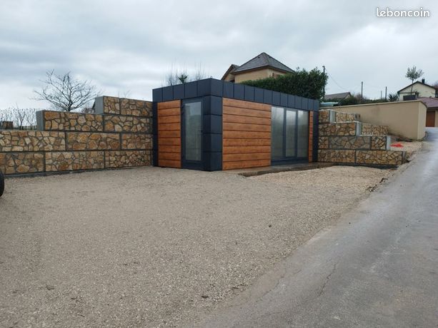 Bungalow 7x3 bulle de vente mobile container aménagé