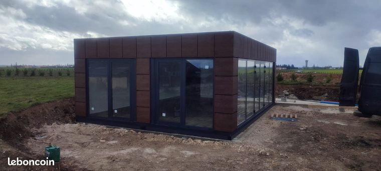Bungalow 8x6 bureaux modulaires modulables mobiles container