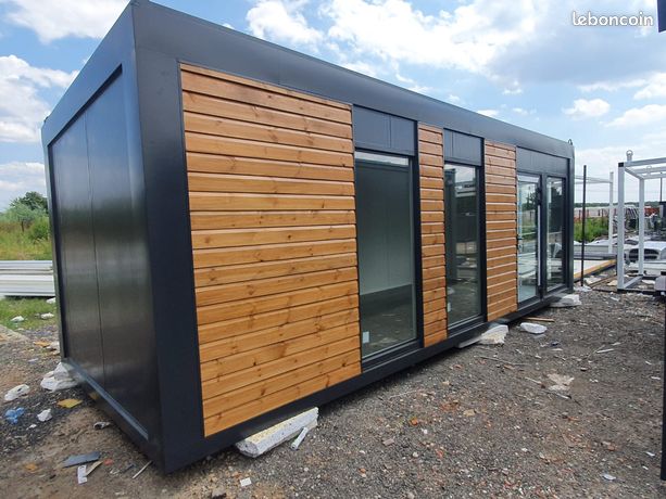 Bungalow 9x3m PROMO Bureau modulaire container conteneurs type algeco, Food Truck