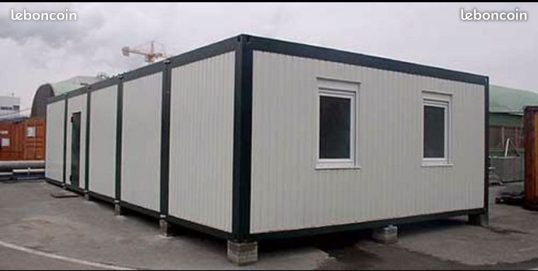 Bungalow de chantier bureau modulaire préfabrique
