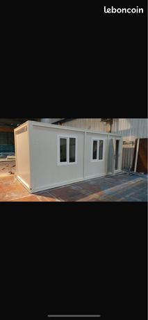 Bungalow modulaire Algeco neuf 3x7m 3x6 2,40x6m – Studio de jardin, bureau, base de vie, modulaire bungalow