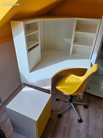 Bureau chaise et caisson
