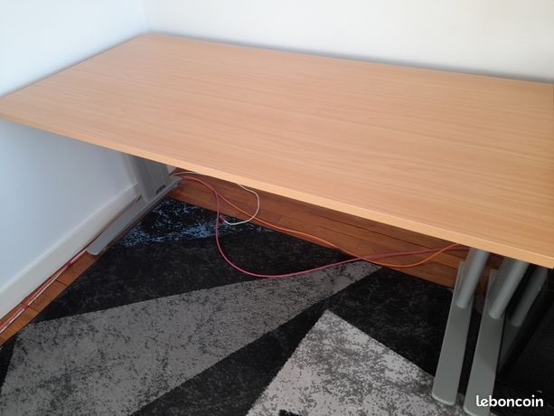 Bureau plateau qualité professionnelle 160 x 80