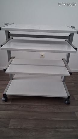 Bureau roulette en métal