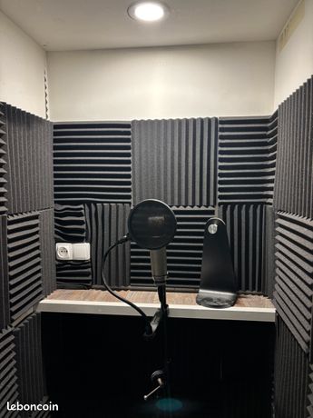 Cabine denregistrement + micro Rode NT1-A Home studio