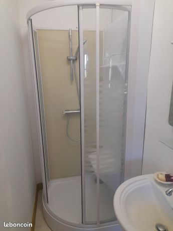 Cabine de douche d'angle 90 cm