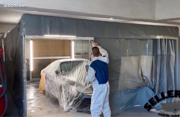 Cabine de peinture rétractable profesionel