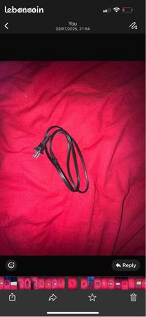 Câble alimentation secteur prise 2 broches