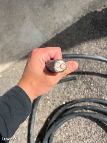 Câble cuivre électrique 2x35