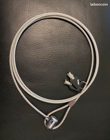 Câble de sécurité à clés pour ordinateur portable Antivol pour PC et ordinateur