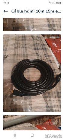 Cable hdmi 10.a5 et 20 metres