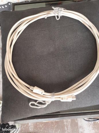 Cable TV mâle blanc 5.07m