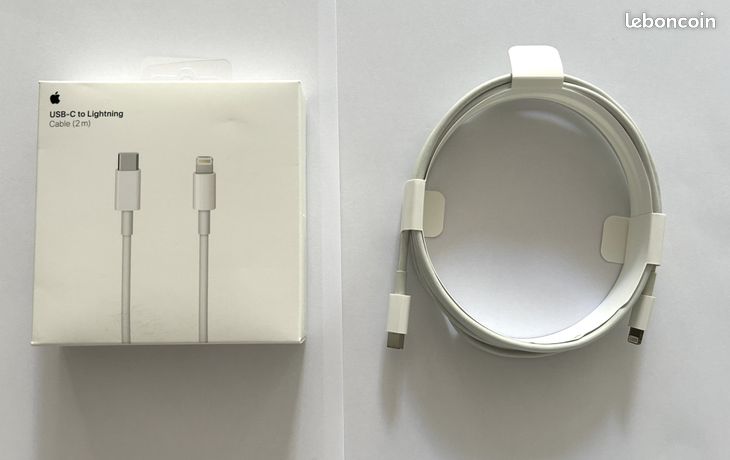 Câble Apple USB-C vers Lightning, longueur 2m En
