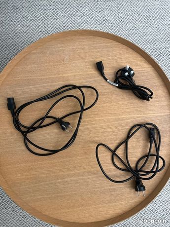 Cables alimentations UE UK C5 et C13