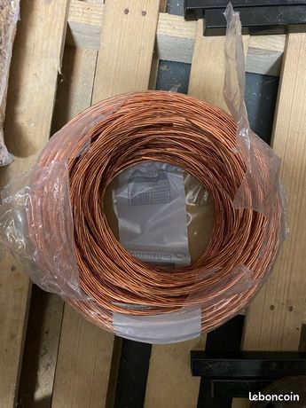 Cablette cuivre nu 25mm2 neuf 95 mètres