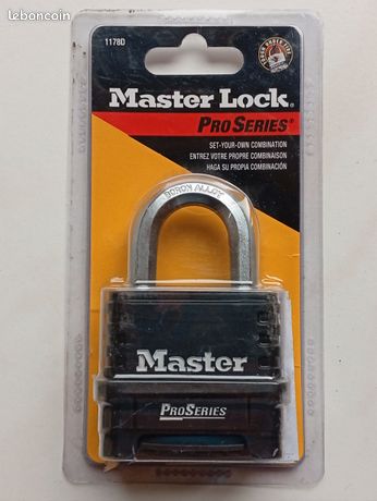Cadenas Master Lock Pro Series à code haute sécurité Neuf