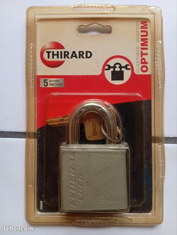 Cadenas Thirard Fédéral Optimum 200 Haute sécurité Neuf