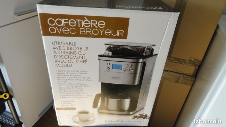 Cafetière avec broyeur / Marque KITCHENCHEF
