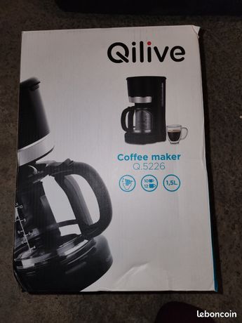 Cafetière a filtre qilive servi 1 fois