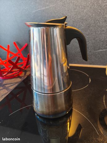 Cafetiere italienne inox 300mL vintage