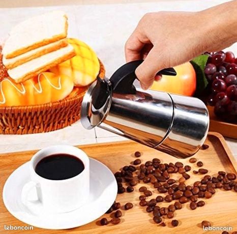 Cafetière italienne moka en acier inoxydable