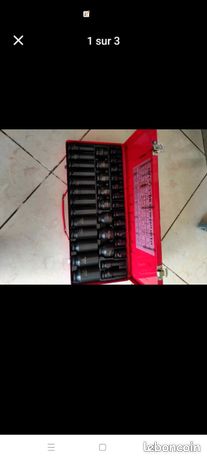 Caisse douilles à choc Longue 36 piècesLivraison gratuite